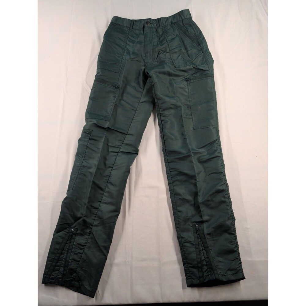 Vintage Orange County Green Nylon Windpants Track Pants Waist Mens 30x 32